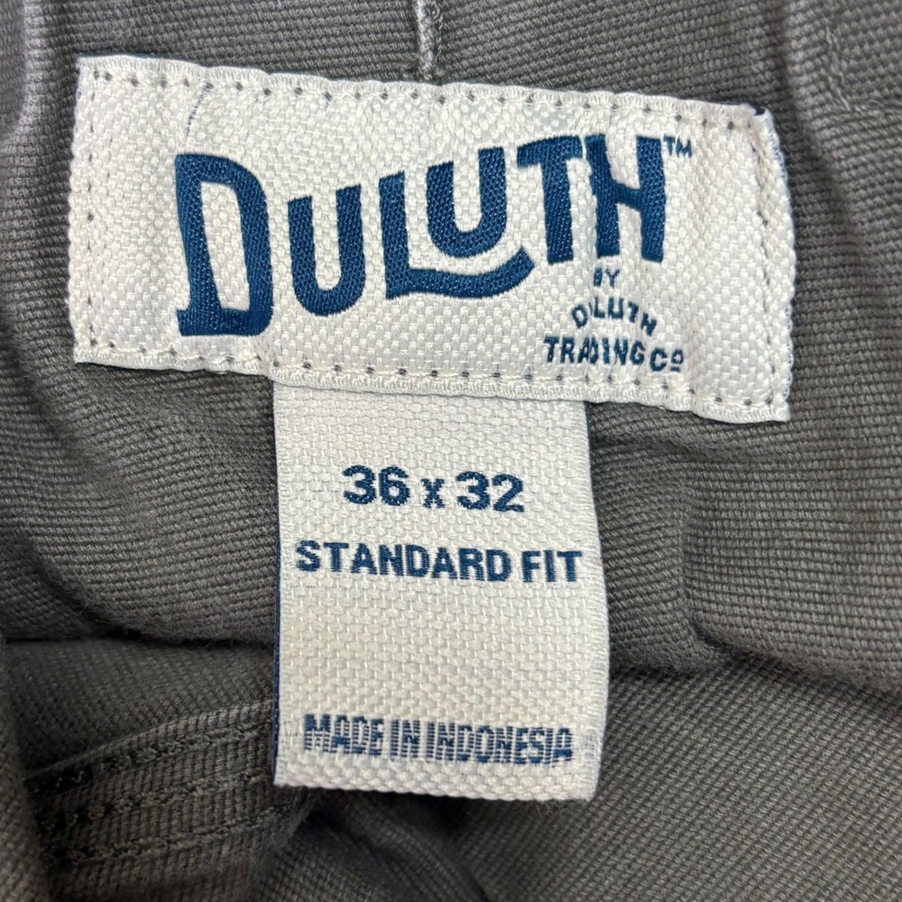DULUTH TRADING CO Flex Fire Hose Pants Mens Cargo Work Pants Grey Utility 36X32 - Picture 5 of 16